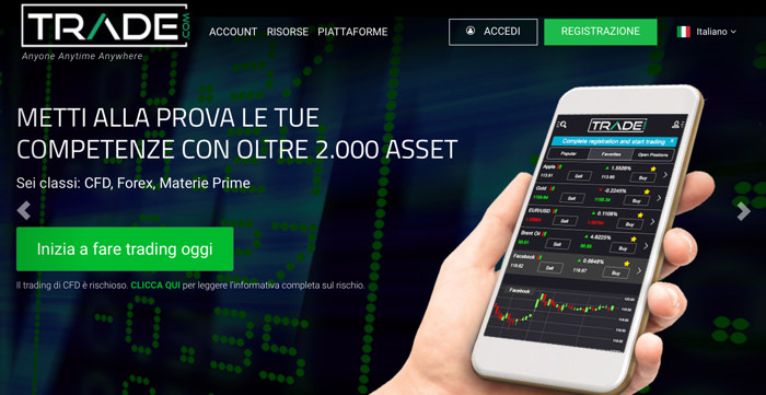 Il Broker piattaforma per il trading online