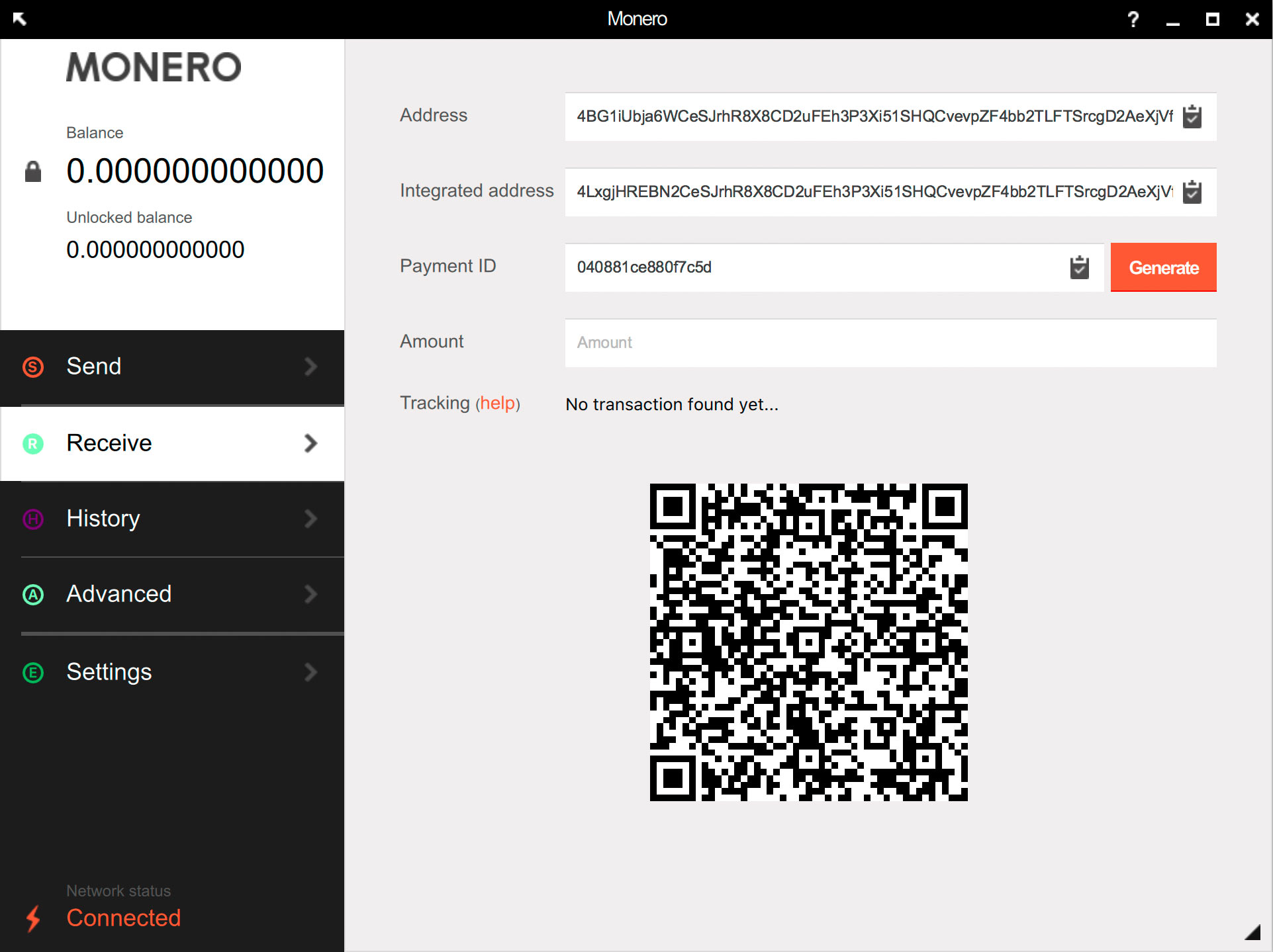 monero_gui_wallet_chiave_privata